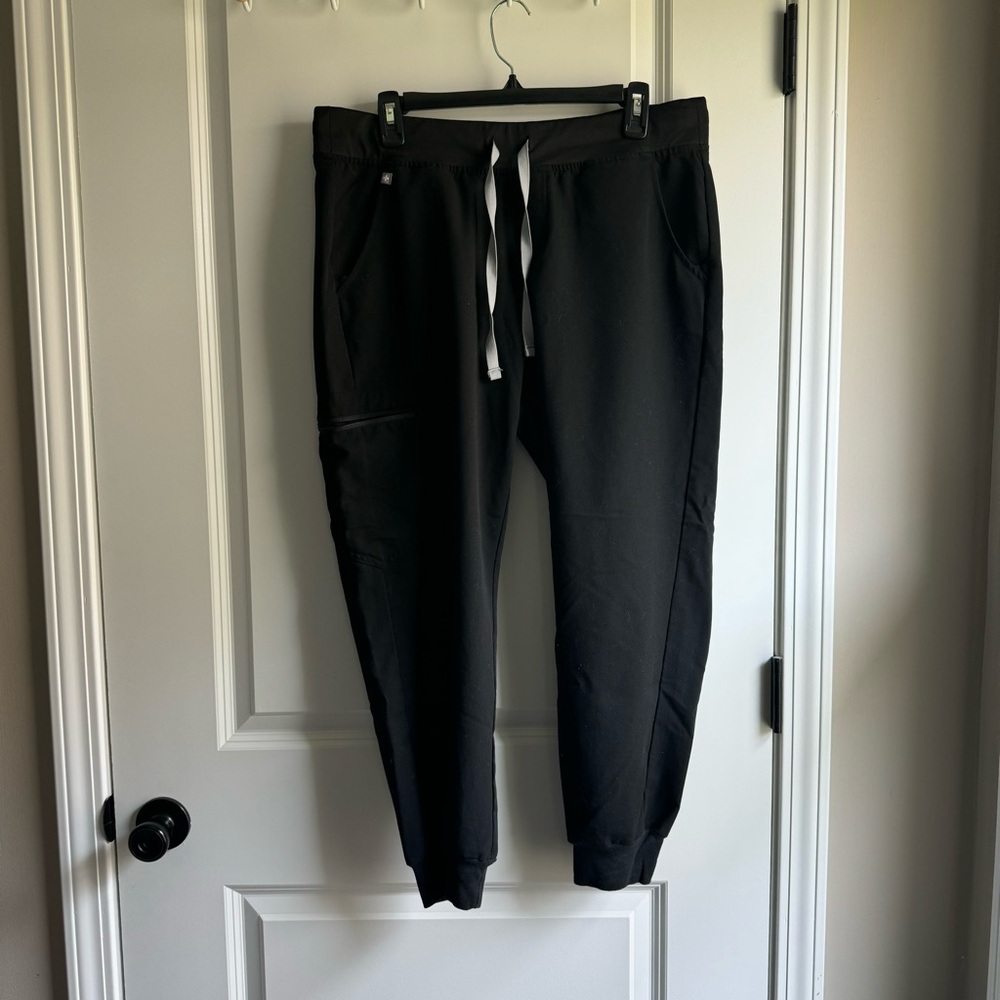 Figs Black Zamora (NOT High Waisted) Joggers